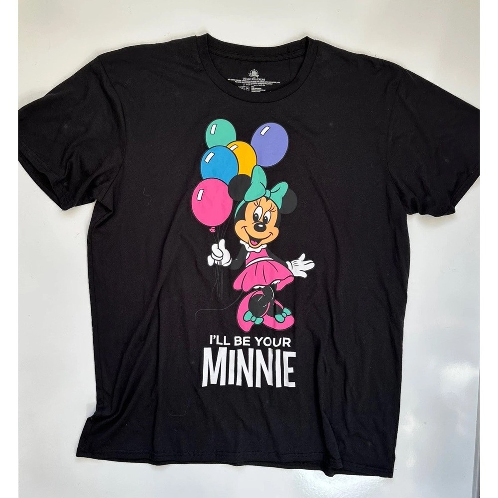 Disney Store Minnie Mouse Balloons Cute Couple Shirt / Women's XXL
